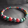 multi coloured bead necklace by jewellery designer Clare Lloyd