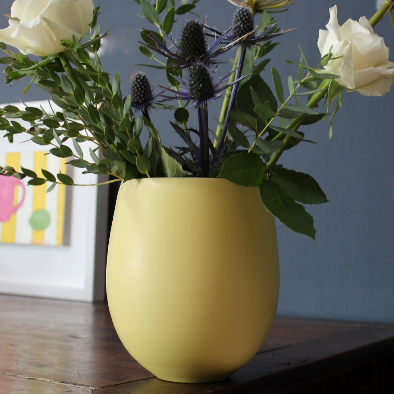 Lucy Burley - warm yellow 'tulip' vase