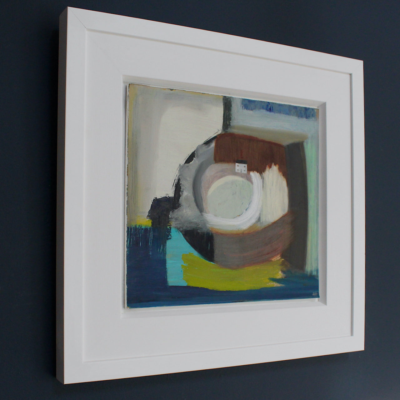 framed costal inspired painting by cornish artist Heath Hearn
