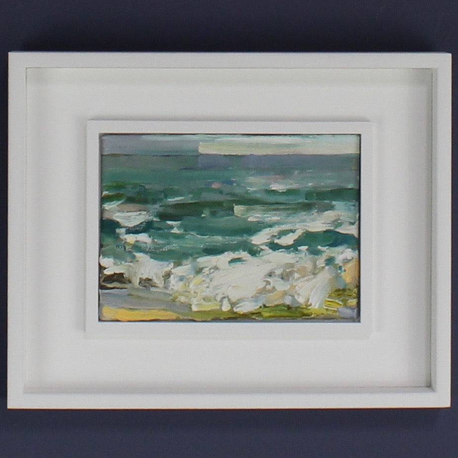 Jill Hudson oil painting of a coastal scene