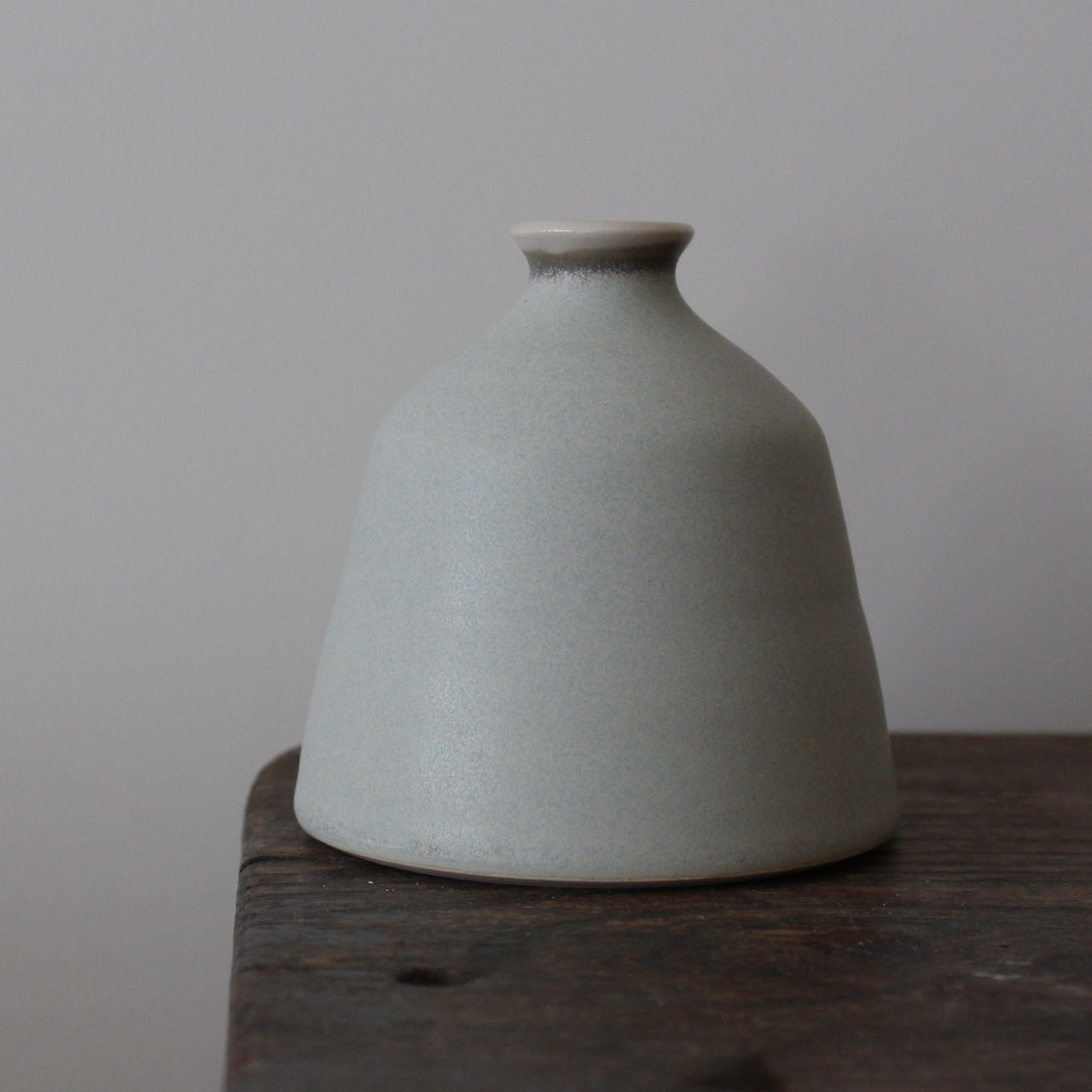 EOT ceramics pale grey bud vase