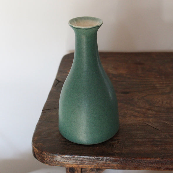 Lucy Burley - Jade Green flared vase