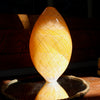 Tall glass vessel in orange by Benjamin Lintell