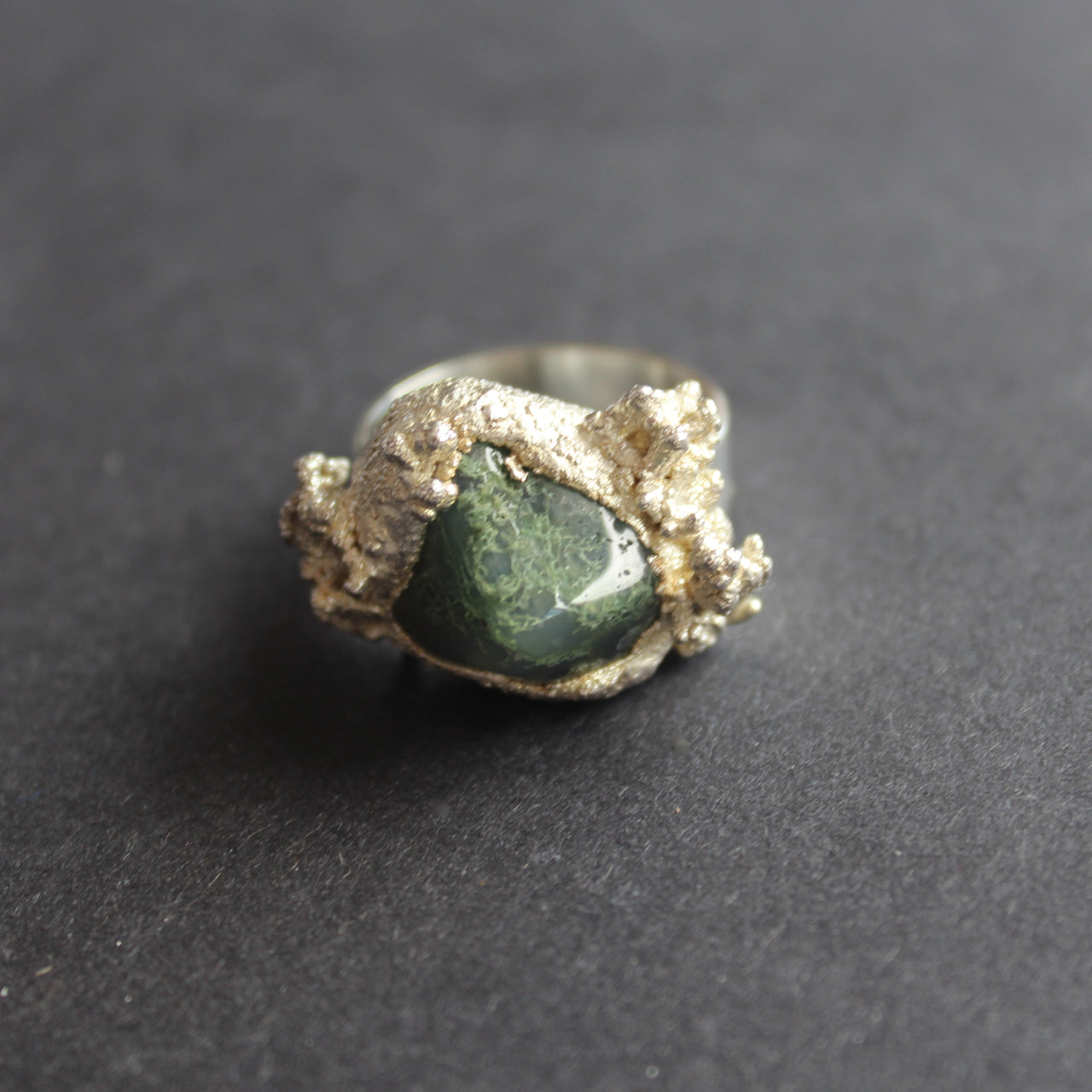 Libby Ward - Moss agate ring