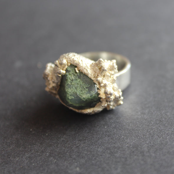 Libby Ward - Moss agate ring