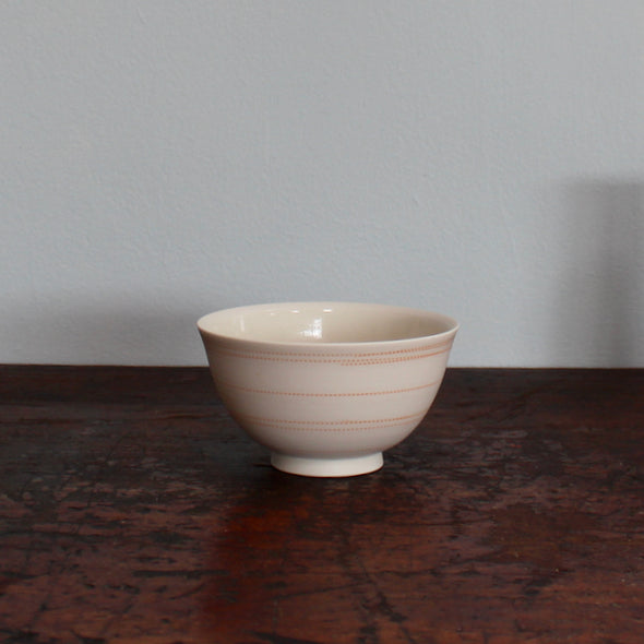 Kathryn Sherriff - Porcelain Small Bowl with Slip Inlaid Design