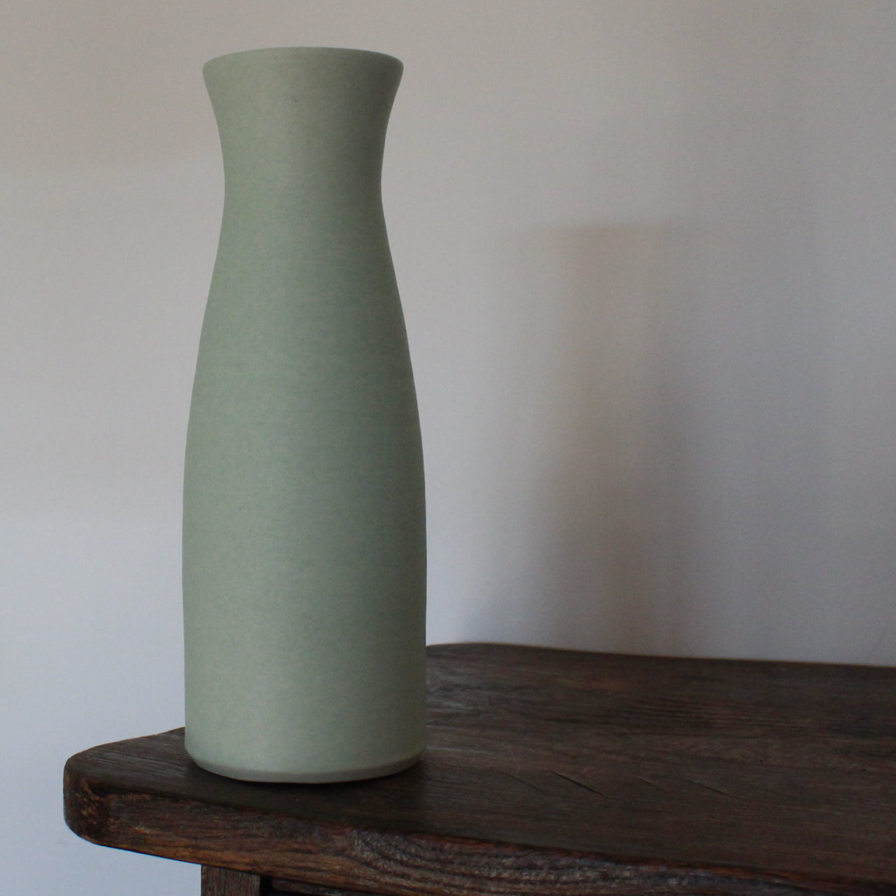 Lucy Burley -  Aqua flask vase
