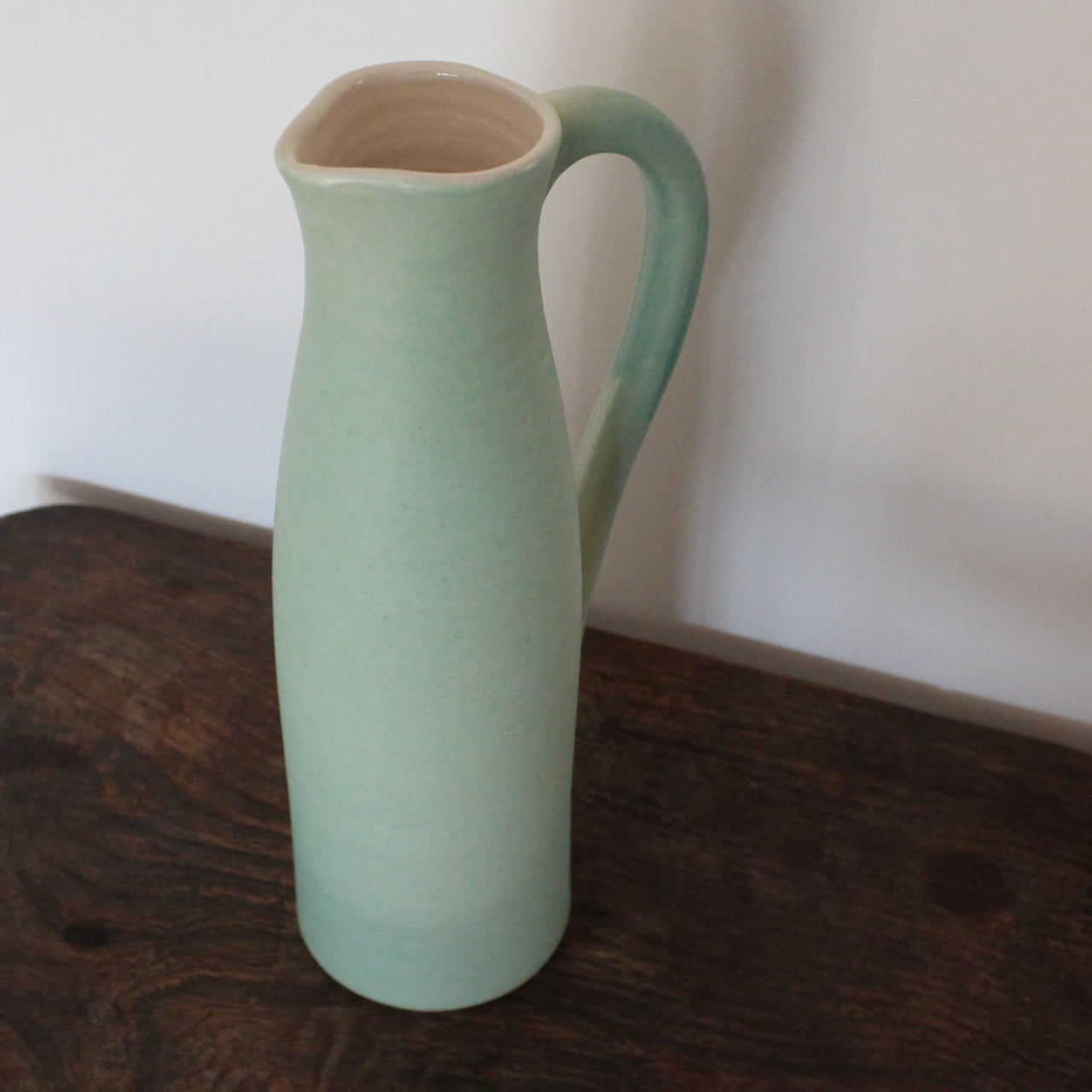 Lucy Burley duck egg blue ceramic jug