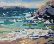 Jill Hudson oil painting of the sea