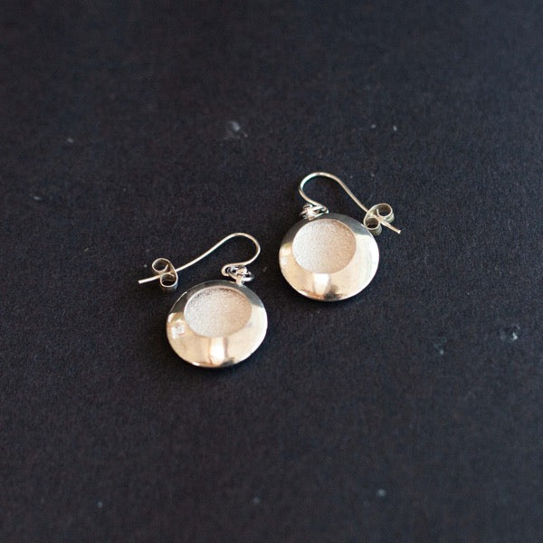 Beverly Bartlett Textured Silver Earrings