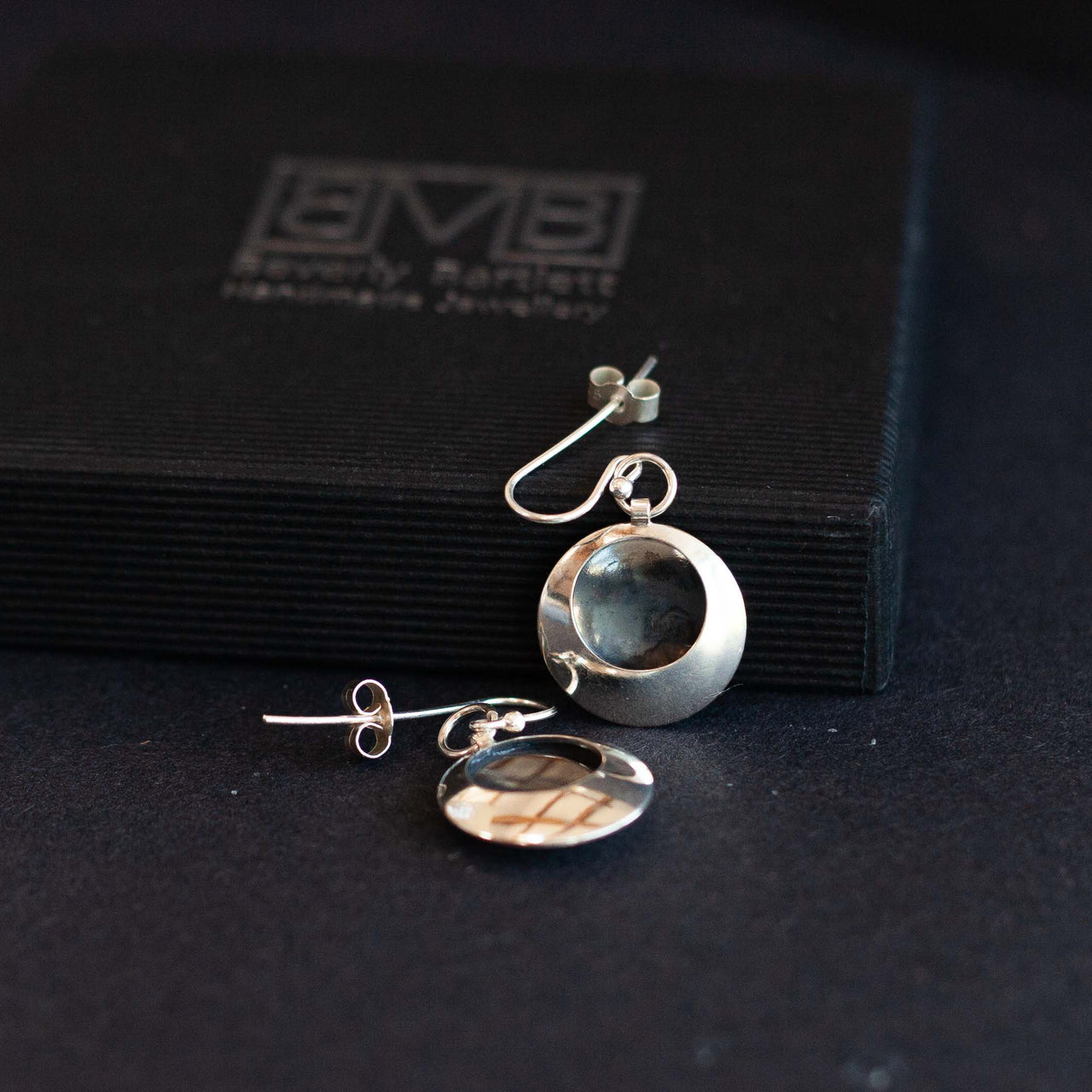 Beverly Bartlett - Golden Ratio Earrings, Oxidised