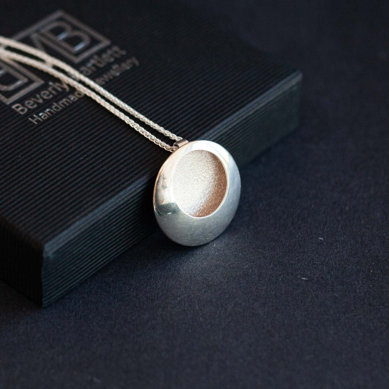 Beverly Bartlett Textured Silver Pendant