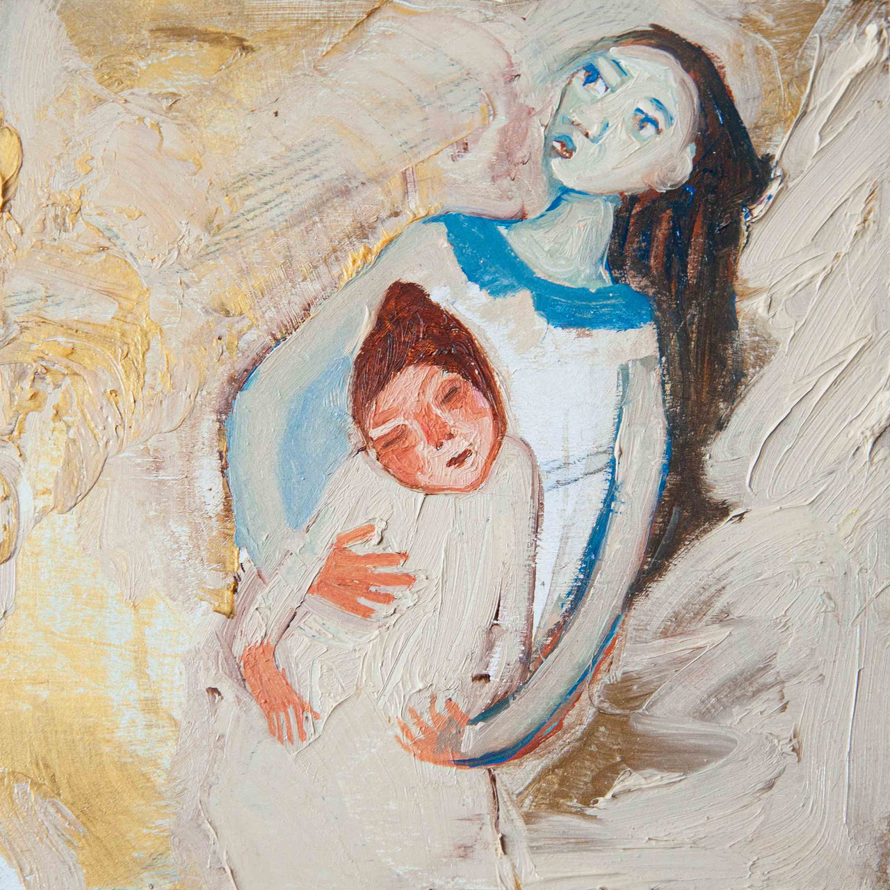 Siobhan Purdy painting of a woman holiday a girl