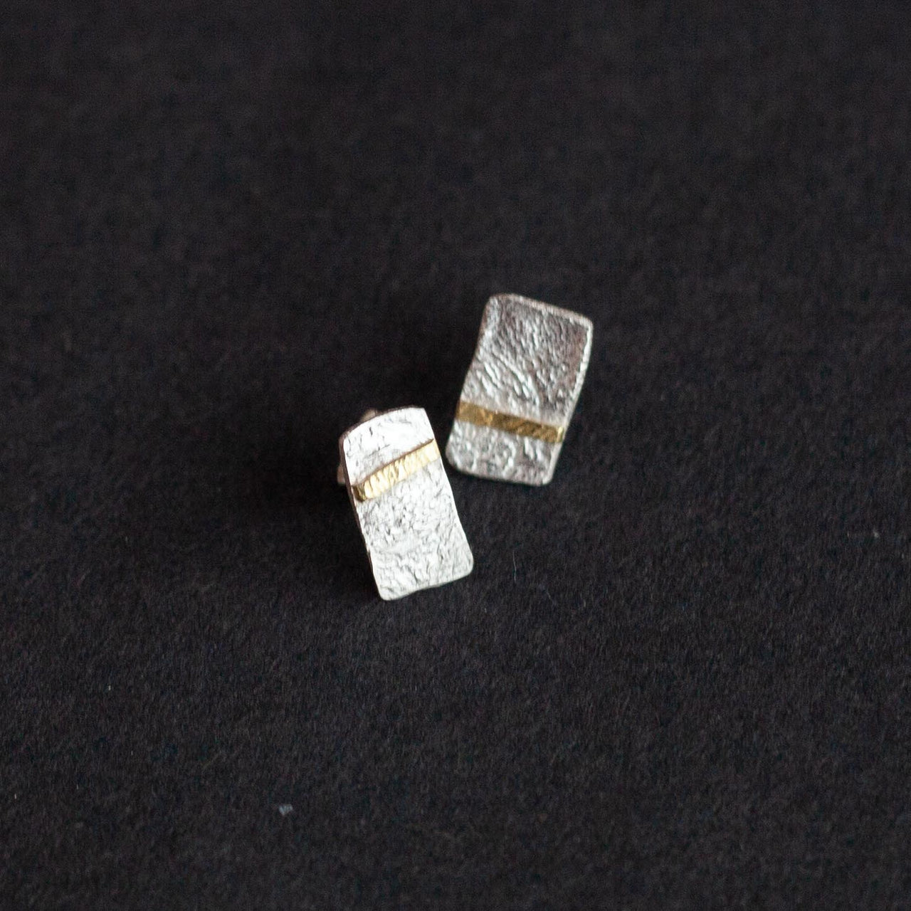 Lucy Spink - Mylor studs with gold seam