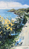 Coastal path painting by artist Imogen Bone