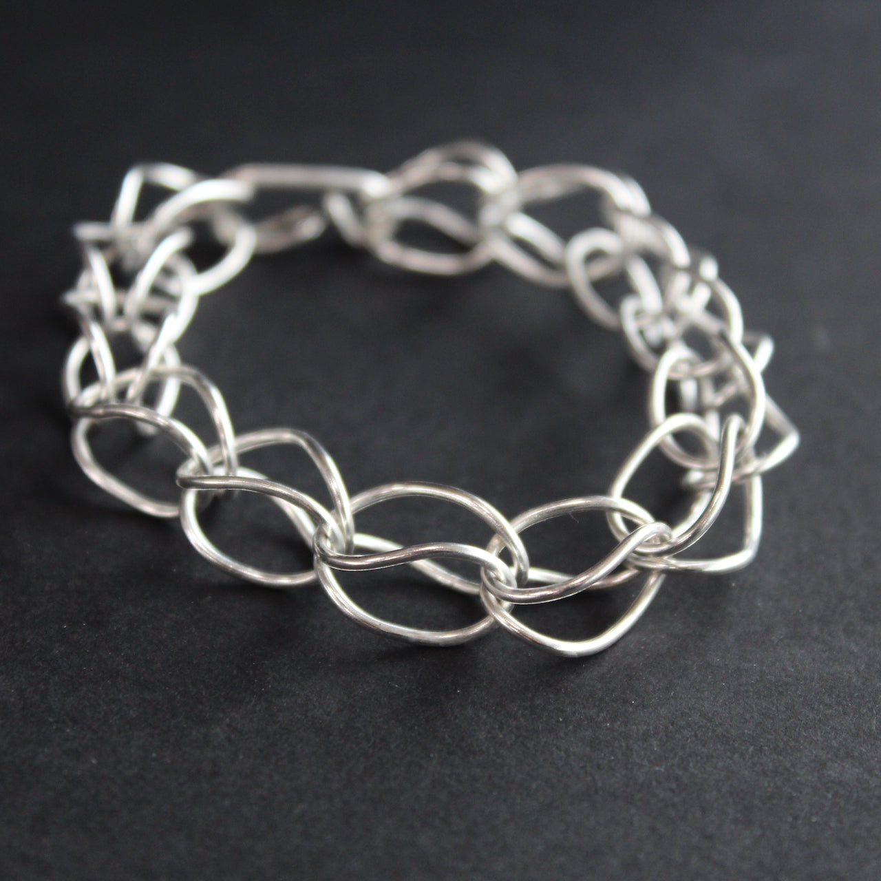 silver chain bracelet  by Amy Stringer Uk jeweller
